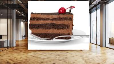 Chocolate cake Wall mural