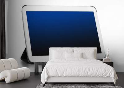 Digital tablet isolated on white Wall mural