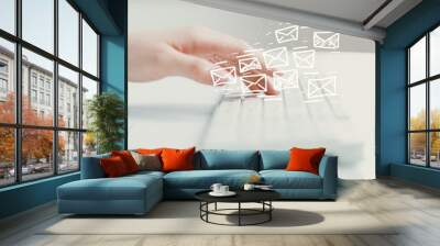 Email. Wall mural