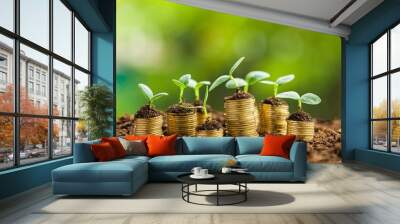 growth, green, business. Wall mural