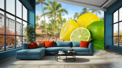 Lemon, Lime, Green. Wall mural