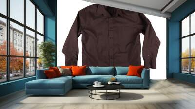 Mans brown black clothing t-shirt Wall mural