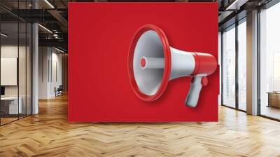 Megaphone. Wall mural