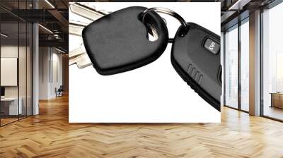 Modern car key. Isolated on white background. Wall mural