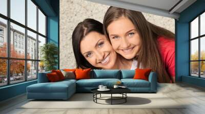 Mother, Teenager, Daughter. Wall mural