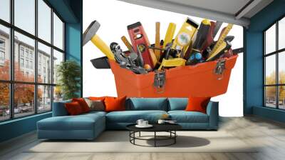 Open Tool Box - Isolated Wall mural