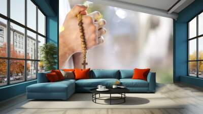 Pray. Wall mural