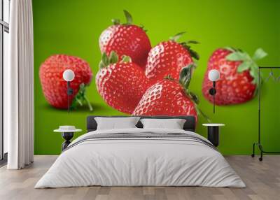 Strawberry. Wall mural