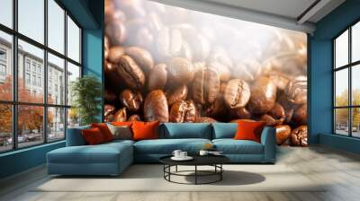 Tasty roasted aroma Arabica coffee beans Wall mural