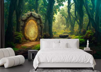 Portal in Forest Wall mural