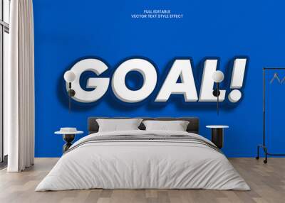 Goal Text Effect Wall mural