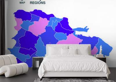 dominican republic map Wall mural