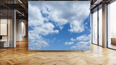 bright cumulus cloud and blue sky Wall mural