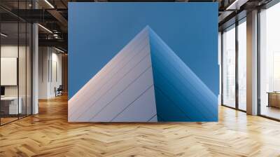 Building, minimal structure. Abstract building design futuristic minimalism. 3D render Wall mural