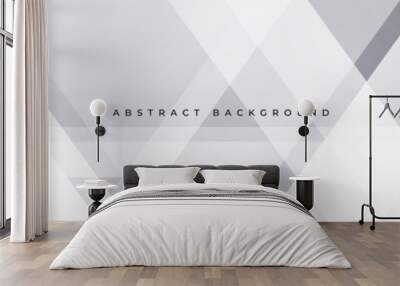 Soft gray abstract modern banner design. White wide geometric abstract background. Vector illustration Wall mural