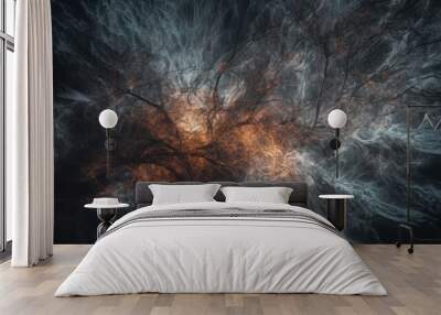 An explosion raw energy frozen time beautiful image Ai generated art Wall mural