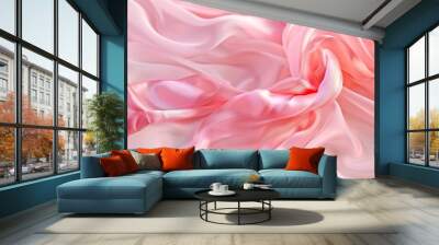 Pink Fashion Wave Monthly Trend Event Generative AI Wall mural