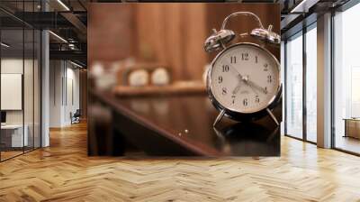 alarm clock on the table Wall mural