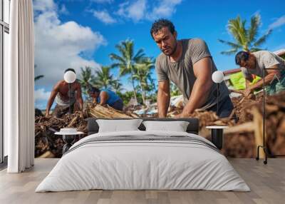 Weather effects It focuses on sustainable practices in Pacific Islands. Wall mural