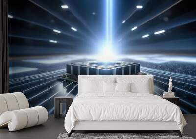 Background of technological concepts Wall mural