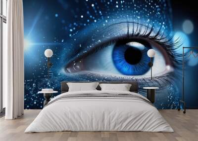 Background of technological concepts Wall mural