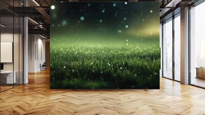 green grass and sun Wall mural