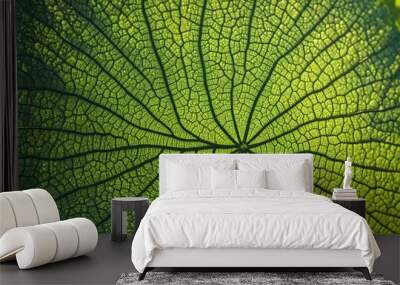 green leaf texture Wall mural