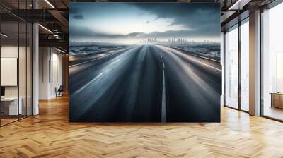 highway at night Wall mural