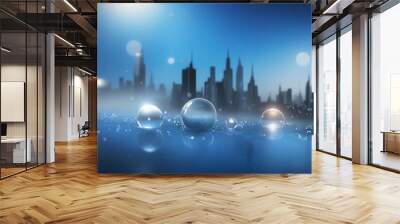 night city skyline Wall mural