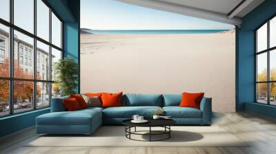 sand beach and sea Wall mural