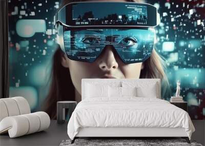 Scientific and technological concept image Wall mural