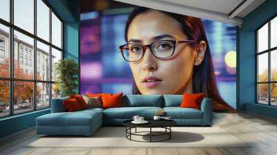 Scientific and technological concept image Wall mural