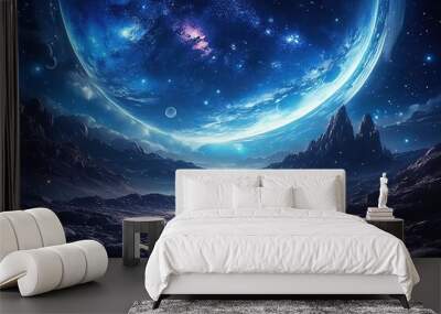 starry night sky Wall mural