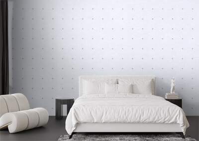 Blank dotted white notebook paper background. Extra large highly detailed image. Wall mural