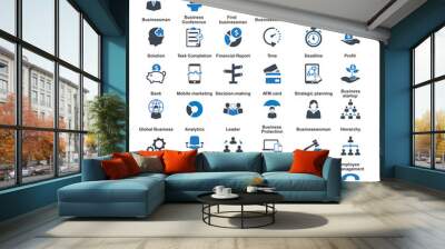 Business Icons Set 03 Wall mural