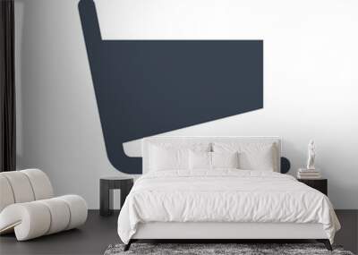 Shopping cart icon Wall mural