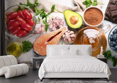 Anti-Aging foods Wall mural