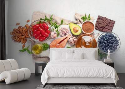 Anti-Aging foods Wall mural