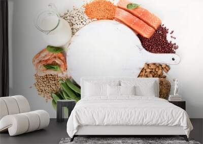 Foods rich in vitamin B1 Wall mural