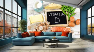 foods rich in vitamin d. Wall mural