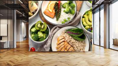 Healthy food assortment. Wall mural