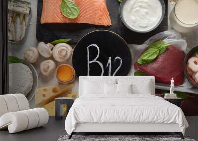 natural sources of vitamin b12 (cobalamin) Wall mural