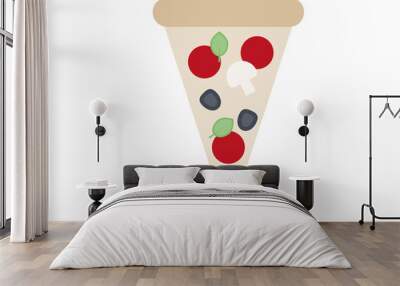 Pizza Slice Triangular Wall mural