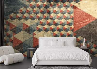 abstract geometric pattern as background Wall mural