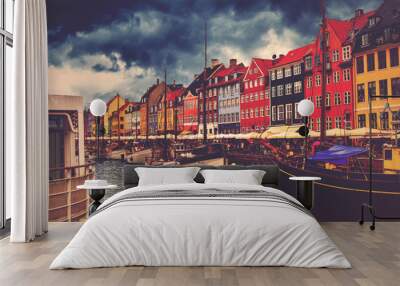 copenhagen nyhavn harbor Wall mural