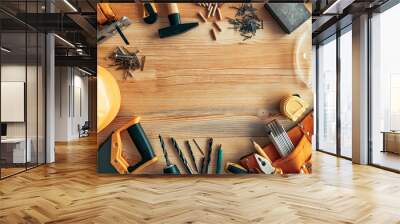 Handyman professional DIY project workplace tabletop Wall mural