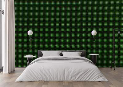 LED Display as Technology Background - Green LED Lamp Diodes Wall mural