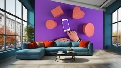 Smartphone mock up screen Wall mural