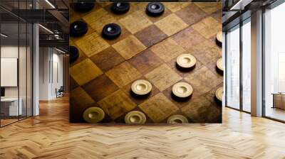 Checkers game Wall mural