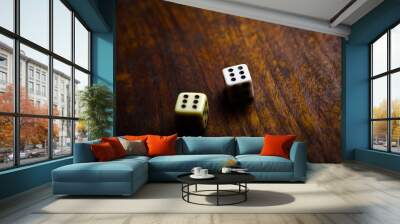 two dice Wall mural